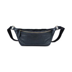 PX Men's Faux Leather Fanny Pack Black OS B4HP